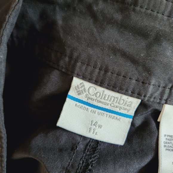 Columbia Black Swim Board Shorts Trunks Cover-Up Beach Swimsuit Womens 14 - Picture 7 of 8